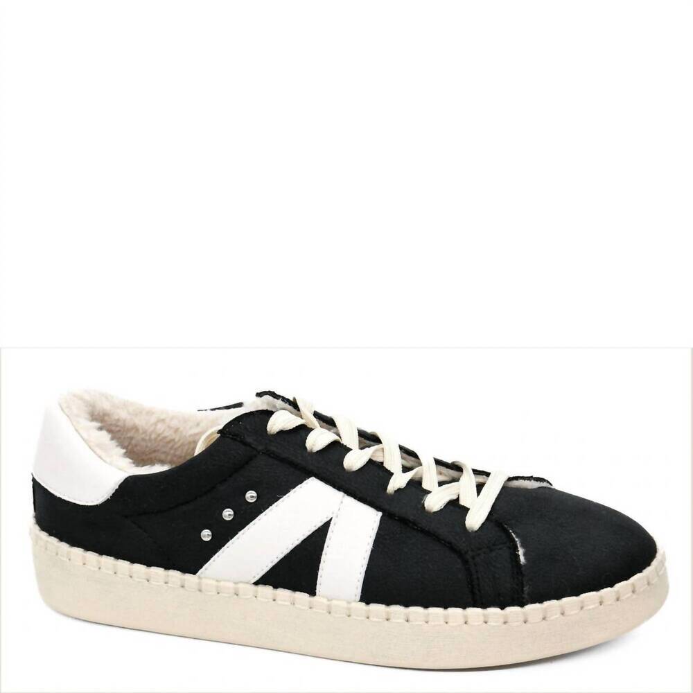 NEW HEY GIRL BY CORKYS women's no chaser sneaker in white/black